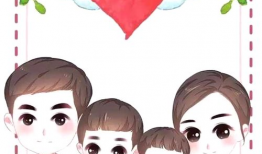 一家四口漫画,温馨漫画里的家庭时光